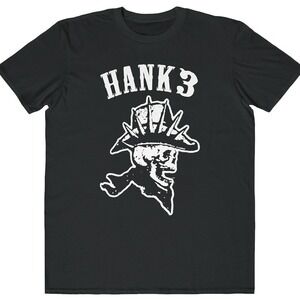 Hank Williams 3 A Fiendish Threat Retro Country Punk Graphic Fan T-Shirt